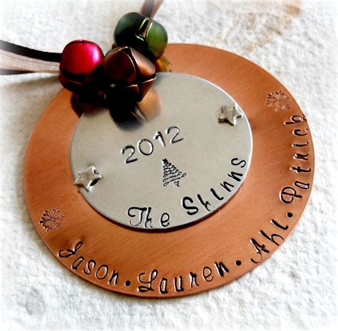 metal personalized ornaments